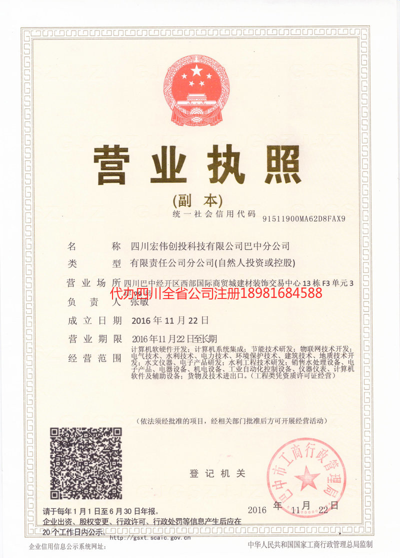 龙井龙井宏伟创投科技有限公司